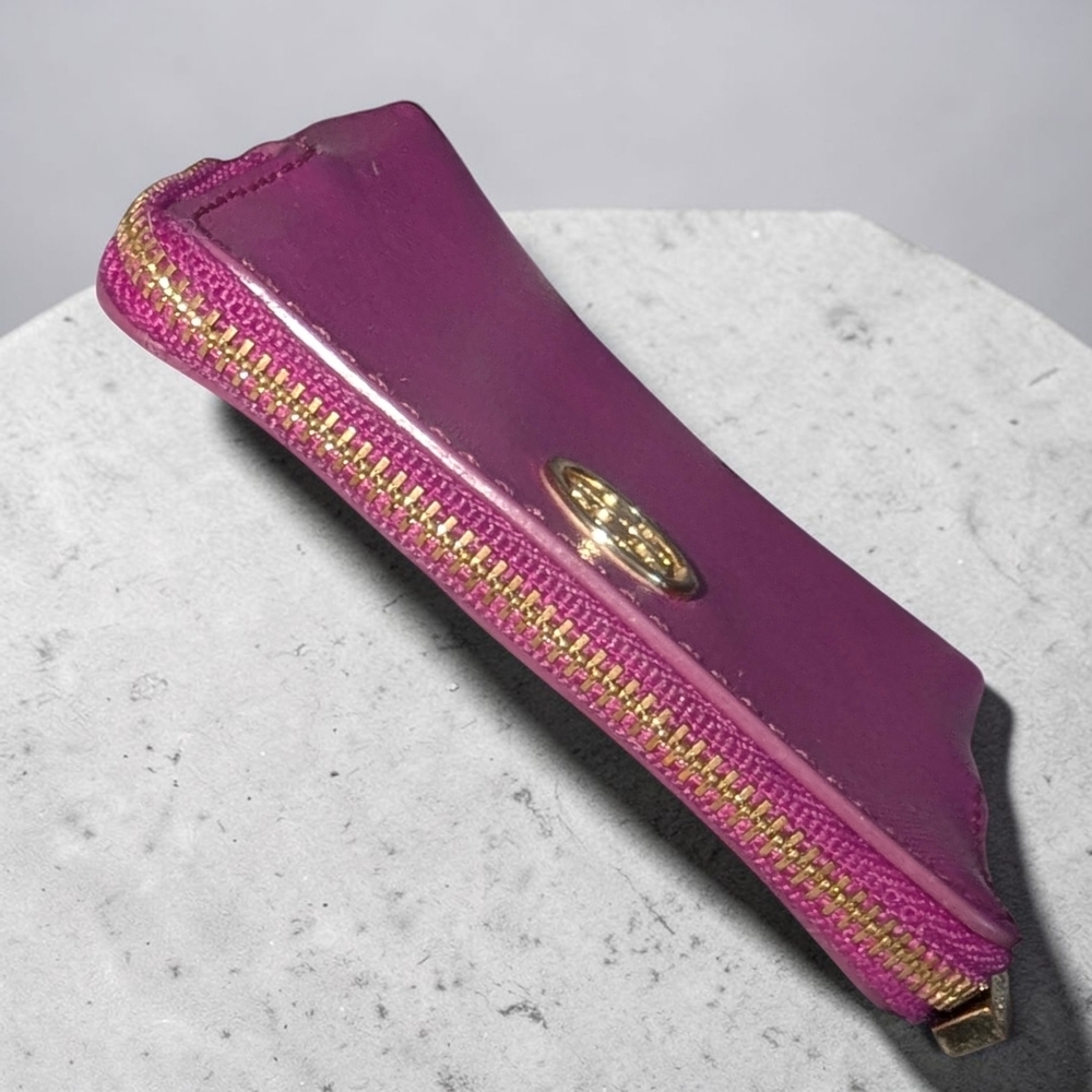 Tory Burch Pink Leather Coin Pouch - Picture 4 of 7